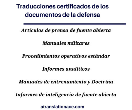 Traducciones certificadas de español a inglés en Pensacola - la defensa